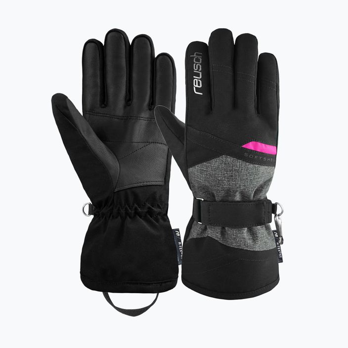 Dámské lyžařské rukavice Reusch Helena R-Tex Xt black/black melange/pink glo 5