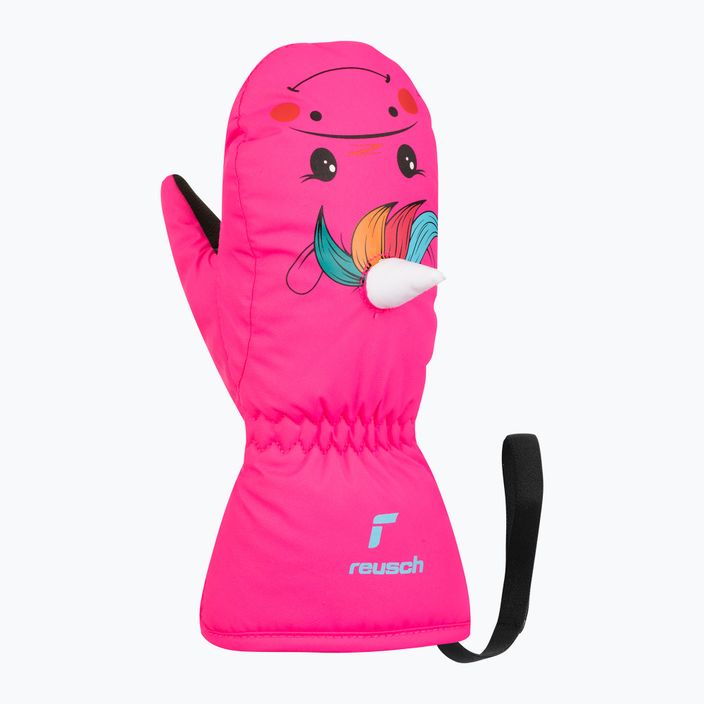 Dětské lyžařské rukavice Reusch Sweety Mitten pink unicorn 7