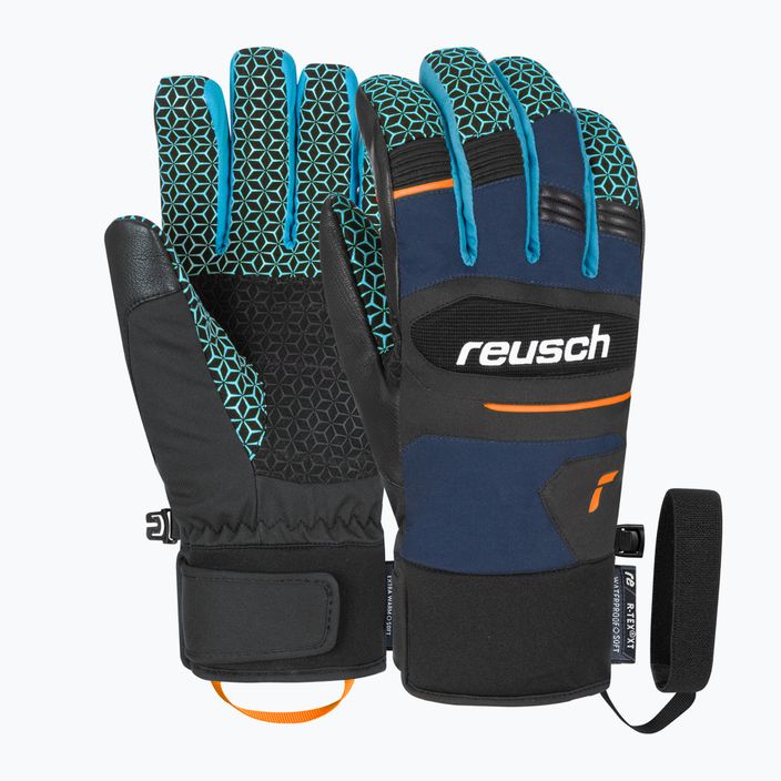 Lyžařské rukavice Reusch Storm R-Tex Xt dress blue/range popsicle 5