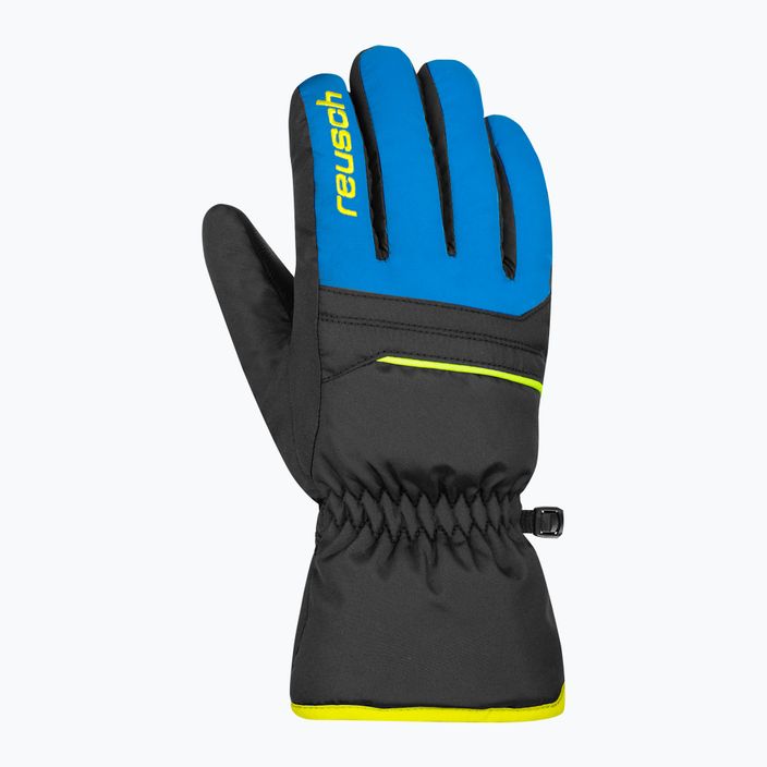 Dětské lyžařské rukavice Reusch Alan black/brilliant blue/safety yellow 6