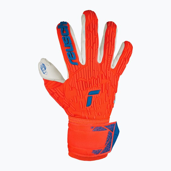 Brankářské rukavice  Reusch Attrakt Gold X Freegel hyper orange/electric blue 2