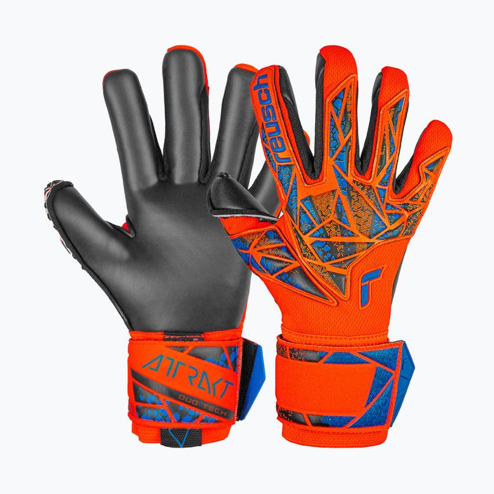 Brankářské rukavice  Reusch Attrakt Duo hyper orange/electric blue/black