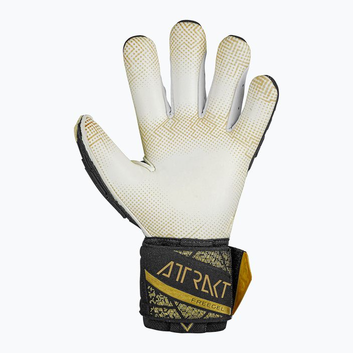 Brankářské rukavice  Reusch Attrakt Freegel Gold X GluePrint Finger Support black/gold 3