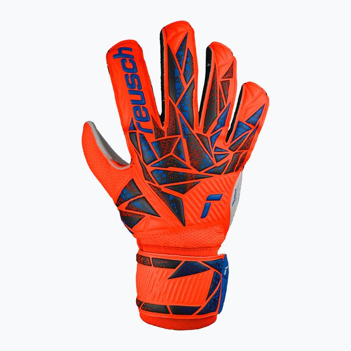 Brankářské rukavice  Reusch Attrakt Solid hyper orange/electric blue 2