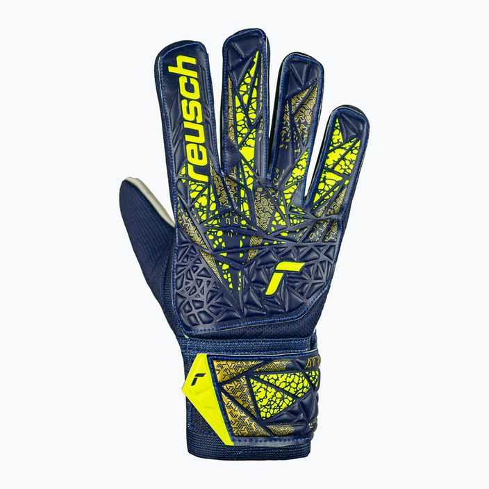 Brankářské rukavice Reusch Attrakt Starter Solid premium blue/sfty yellow 2