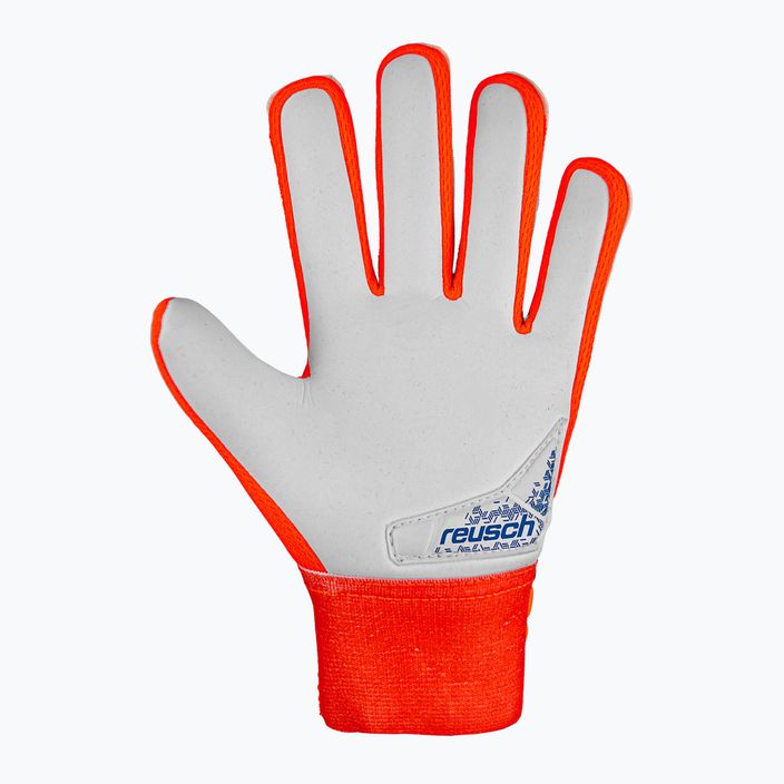 Reusch Attrakt Starter Grip brankářské rukavice hyper orng/elec modré 3