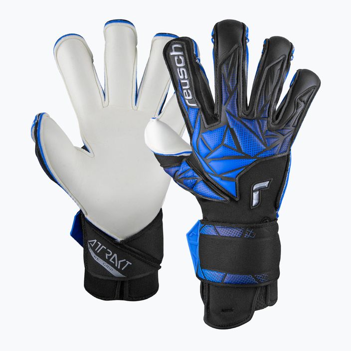 Brankářské rukavice Reusch Attrakt RE:GRIP bblack/electric blue
