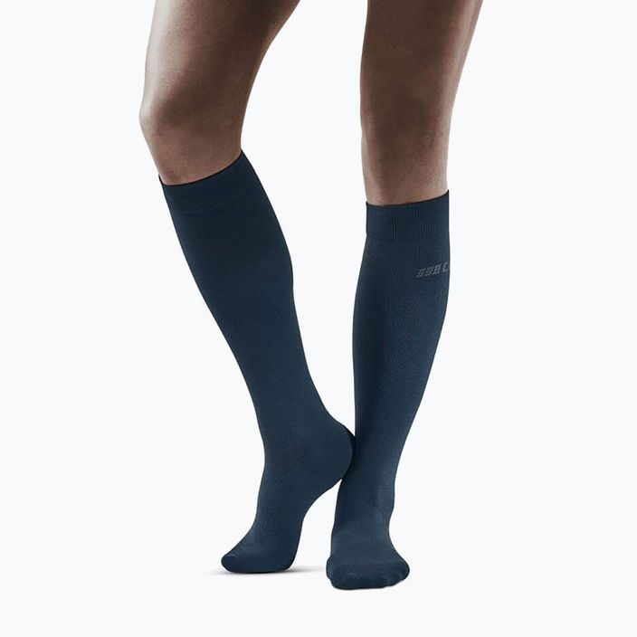 CEP Business dámské kompresní ponožky modré WP0YE2 5