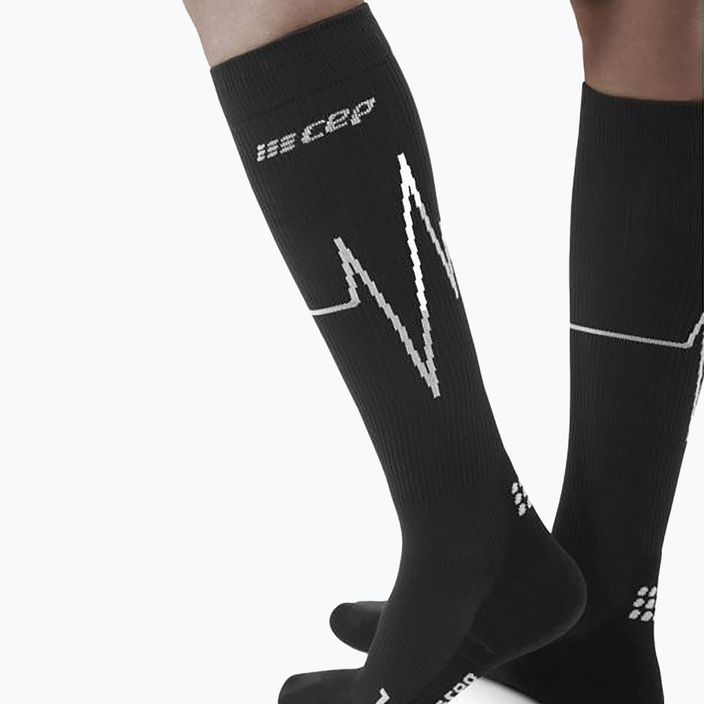 Kompresní běžecké ponožky dámské CEP Heartbeat černé WP20KC3 6