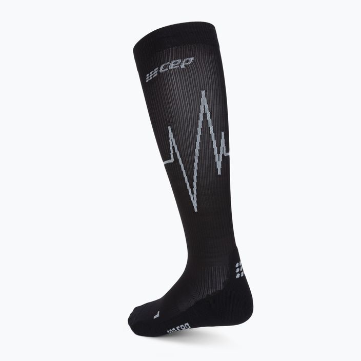 Kompresní běžecké ponožky pánské CEP Heartbeat černé WP30KC2 2