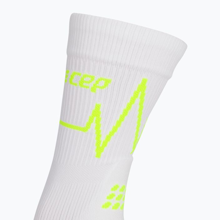 Kompresní běžecké ponožky dámské CEP Heartbeat bílé WP2CPC2 3