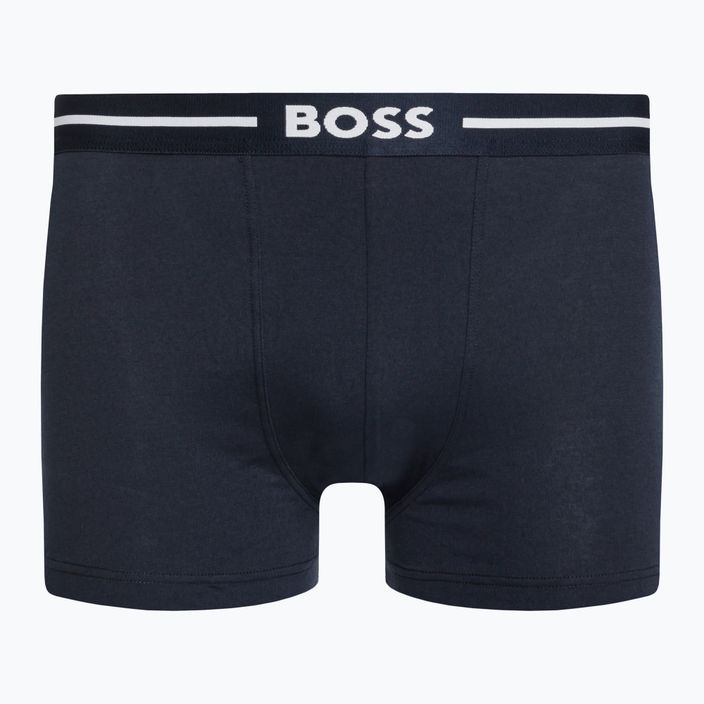 Hugo Boss Trunk Bold Design pánské boxerky 3 páry modrá/černá/zelená 50490027-466 6