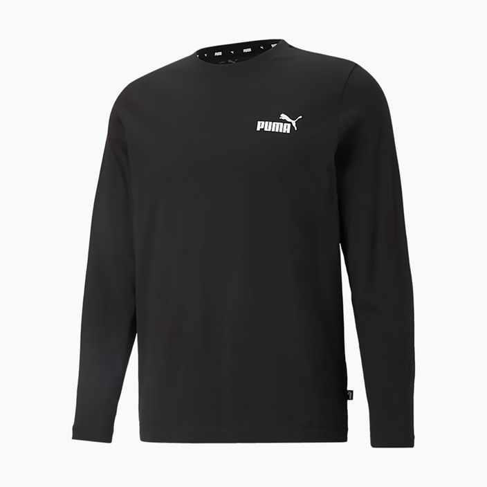 Pánské tričko longsleeve  PUMA Essentials Small Logo Tee Longsleevepuma black