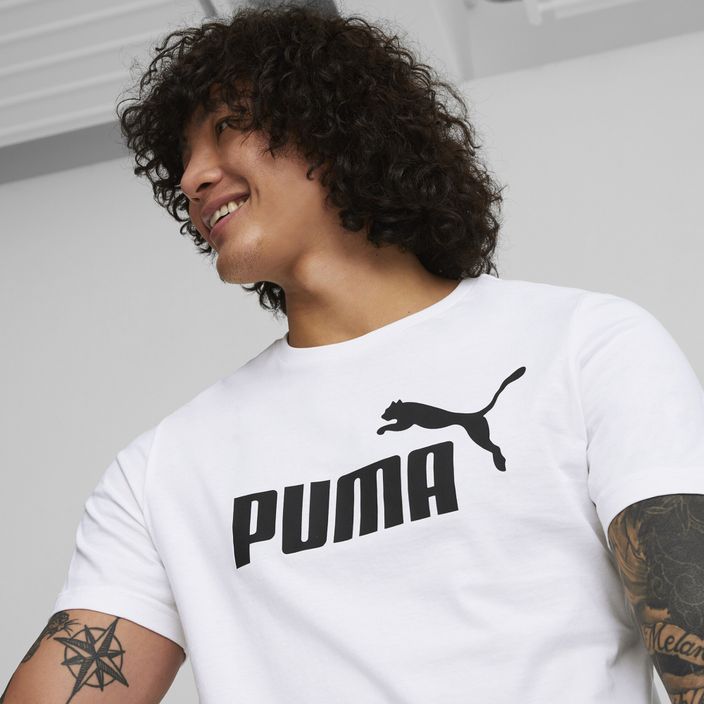 Pánské tričko  PUMA Ess Logo Tee puma white 6