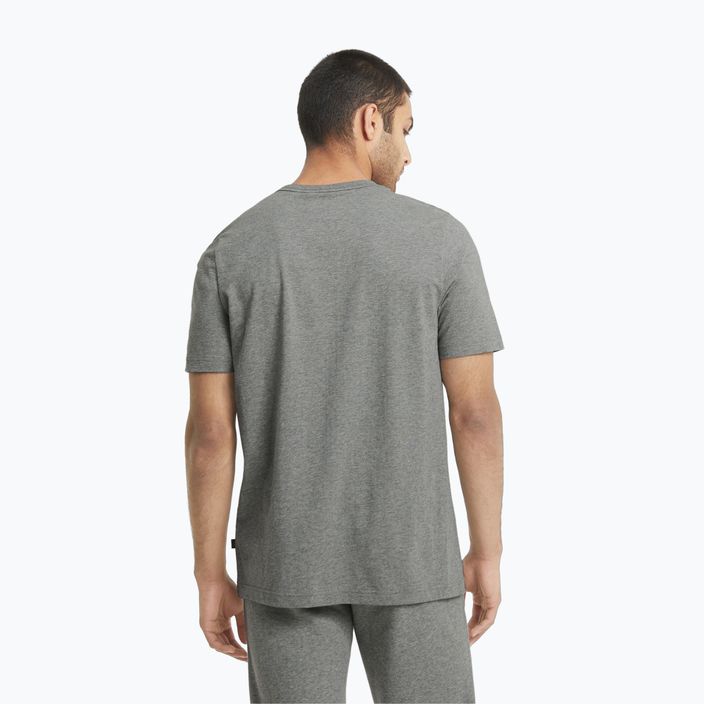 Pánské tričko  PUMA Ess Logo Tee medium gray heather 3