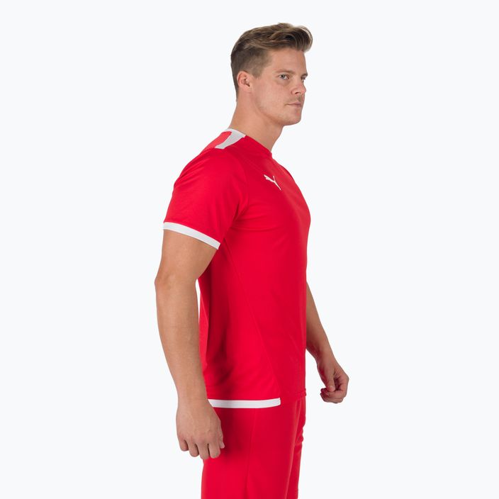 Pánské fotbalové tričko PUMA TeamLIGA Jersey červené 704917_01 3