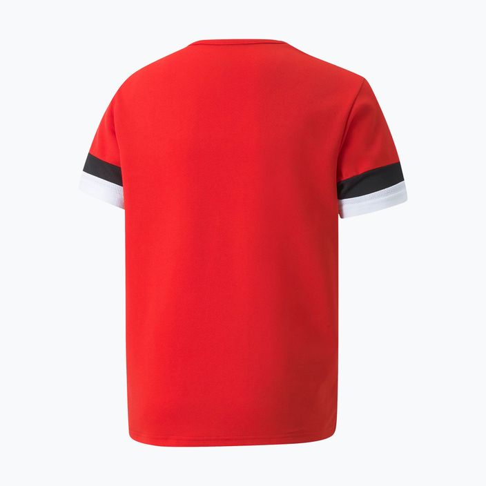 Dětské fotbalové tričko PUMA teamRISE Jersey červené 704938_01 6