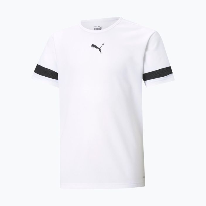 Dětské fotbalové tričko PUMA teamRISE Jersey bílé 704938_04 5