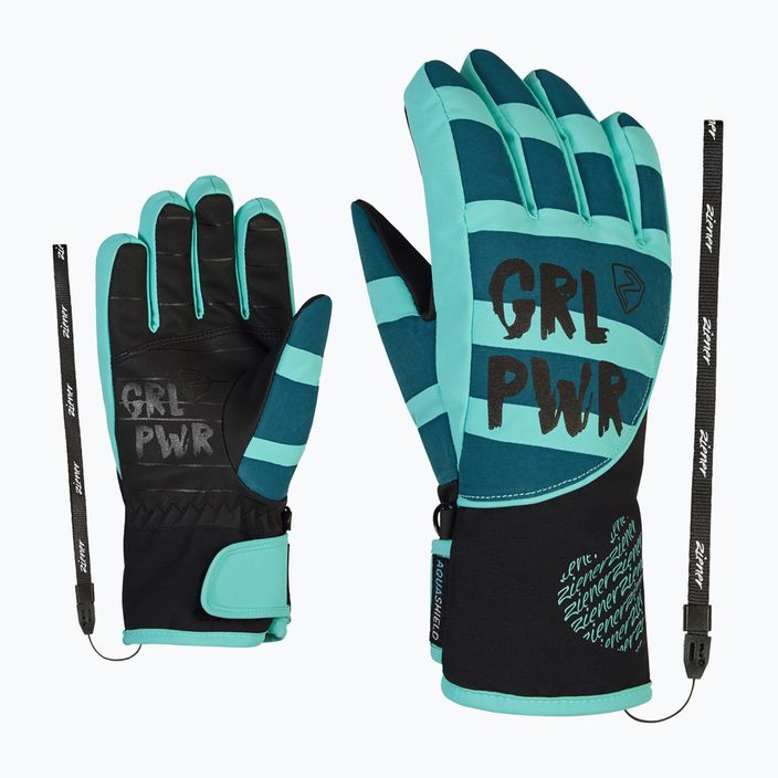 Dětské lyžařské rukavice ZIENER Liwa AS PR modré 801997 6