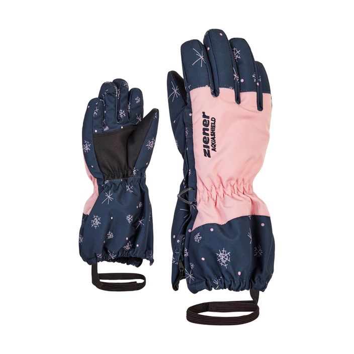 Lyžařské rukavice ZIENER Levio AS Minis s potiskem snowcrystal 2