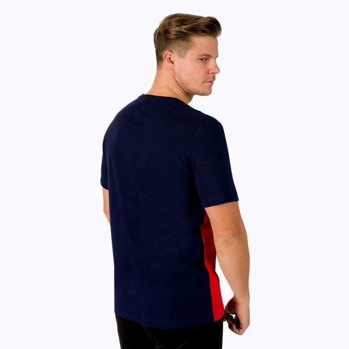 Pánské tréninkové tričko PUMA ESS+ Colorblock Tee tmavě modro-červené 848770_06 4