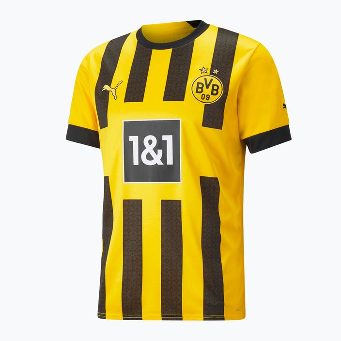 Pánský fotbalový dres Puma Bvb Home Jersey Replica Sponsor yellow and black 765883 7