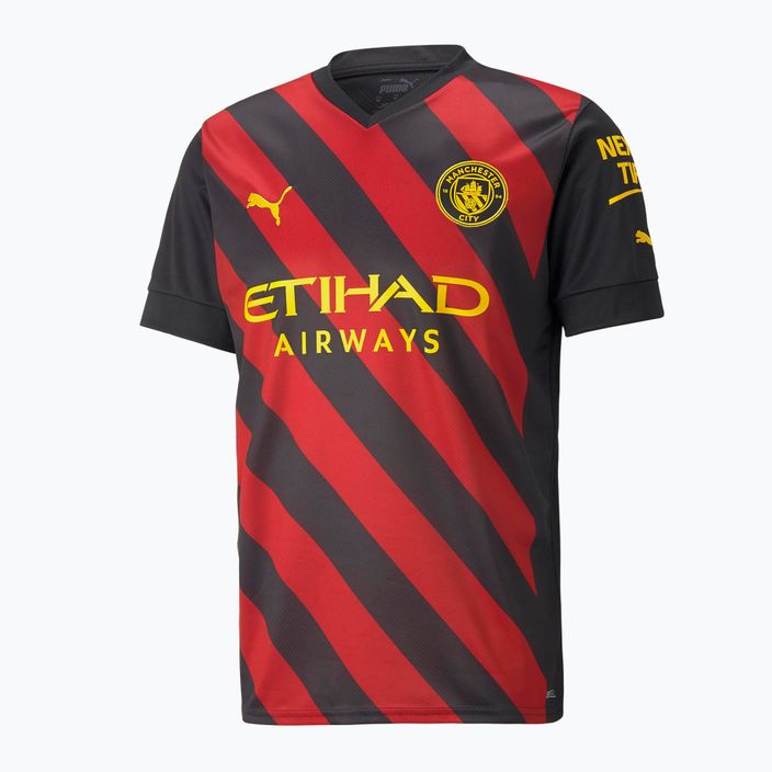Pánské fotbalové dresy Puma Mcfc Away Jersey Replica black and red 765722 7