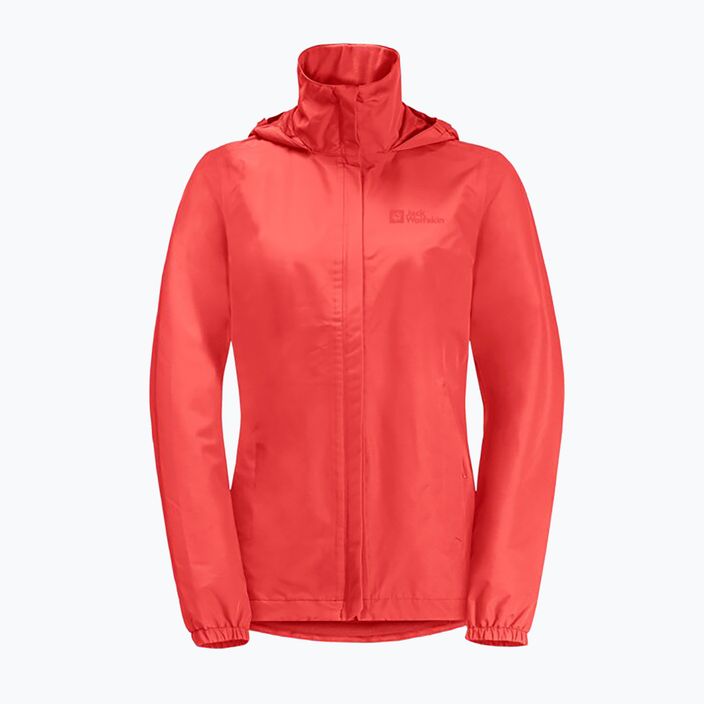 Dámská bunda do deště Jack Wolfskin Stormy Point 2L vibrant red 7