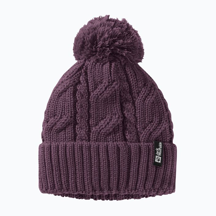 Zimní čepice Jack Wolfskin Pompom midnight plum