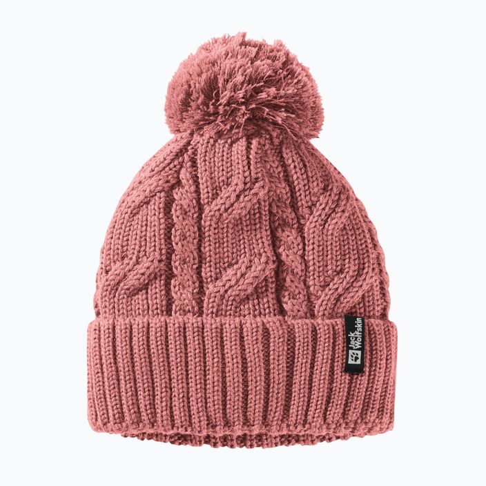 Zimní čepice Jack Wolfskin Pompom mineral red