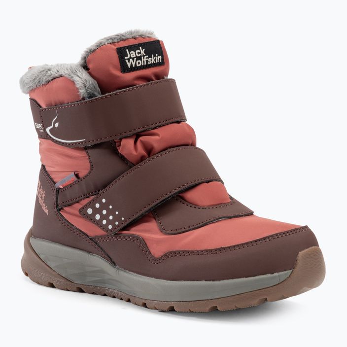 Dětské boty Jack Wolfskin Polar Bear-B Texapore Mid Vc dark mahogany