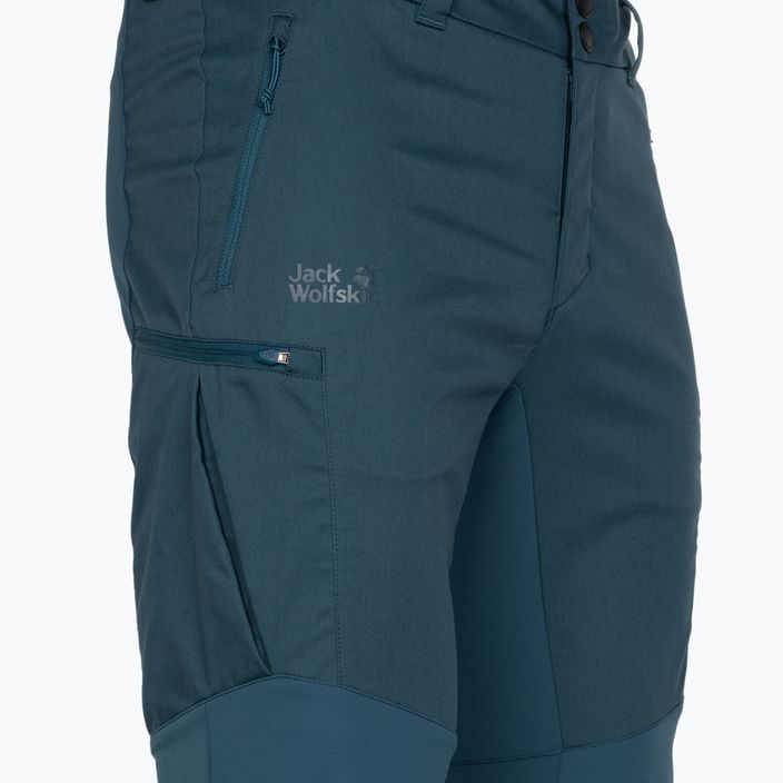 Pánské softshellové kalhoty Jack Wolfskin Activate Tour modré 1507451_1383 3