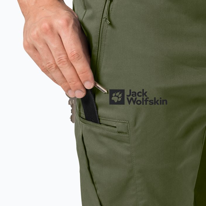 Pánské softshellové kalhoty Jack Wolfskin Activate Tour zelené 1507451 3
