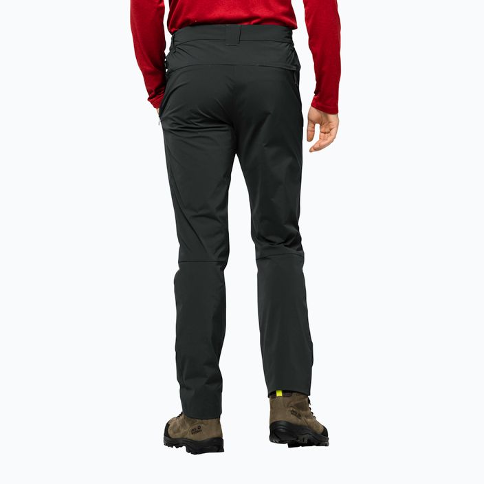 Pánské softshellové kalhoty Jack Wolfskin Peak černé 1507491_6000 2