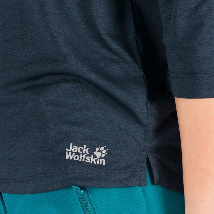 Dámské trekingové tričko Jack Wolfskin Pack & Go tmavě modré 1806654_1010 5