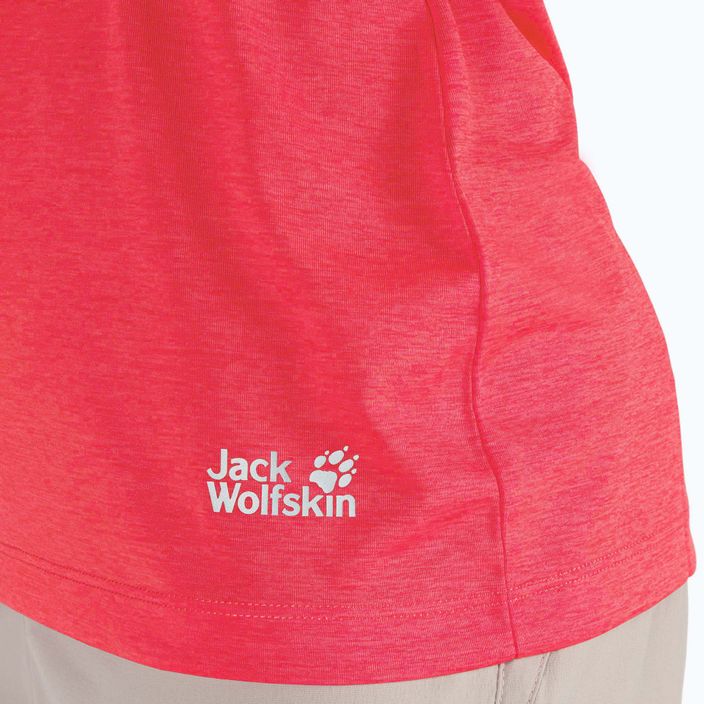 Dámské trekingové tričko Jack Wolfskin Pack & Go Tank červené 1807282_2058 5