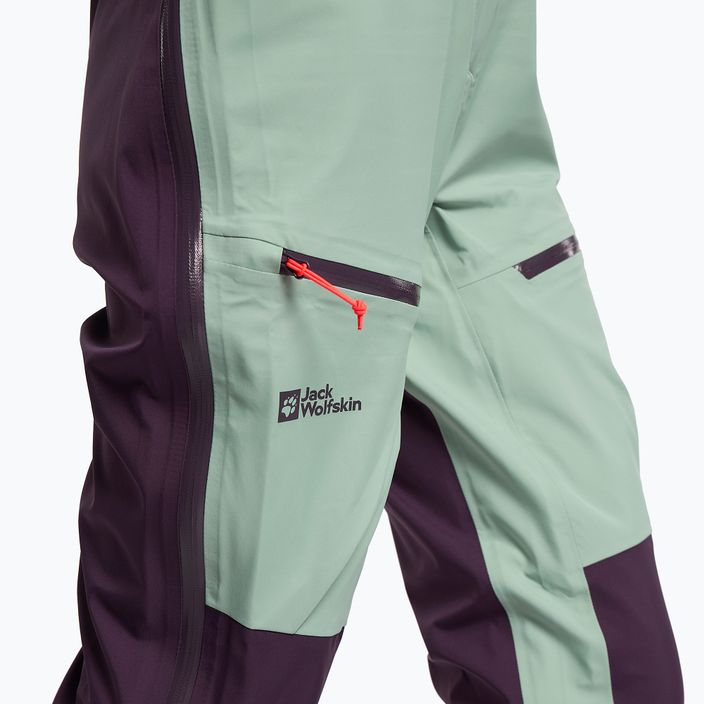 Jack Wolfskin dámské lyžařské kalhoty Alpspitze 3L zelené 1115211 6