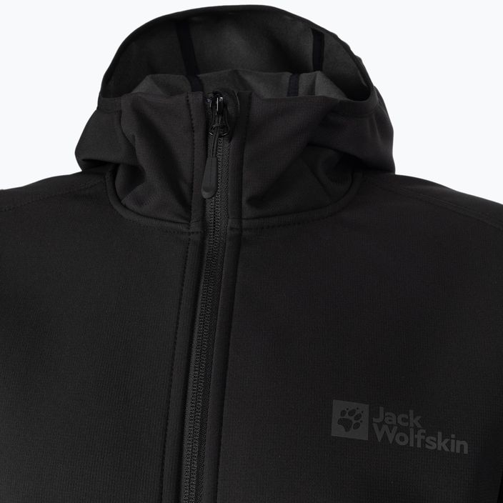 Jack Wolfskin Bornberg Hoody pánská softshellová bunda černá 1307471_6000 9