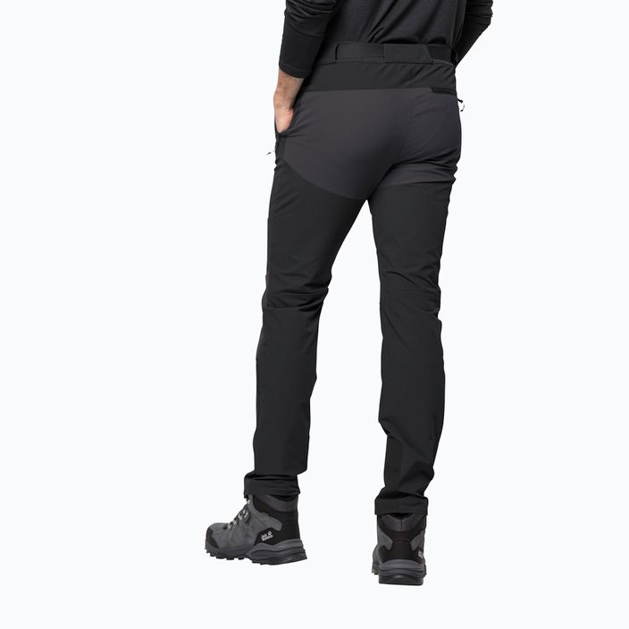 Pánské softshellové kalhoty Jack Wolfskin Ziegspitz černé 1507841 2