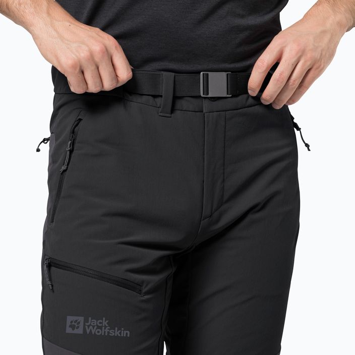 Pánské softshellové kalhoty Jack Wolfskin Ziegspitz černé 1507841 3