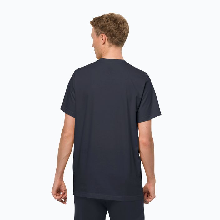 Pánské tričko Jack Wolfskin Essential tmavě modré 1808382_1010 2
