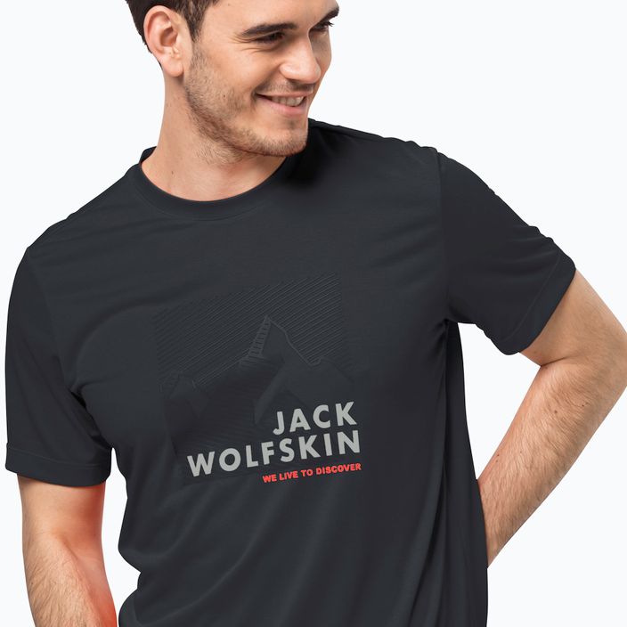 Pánské tričko Jack Wolfskin Hiking Graphic grey 1808761_6230 3