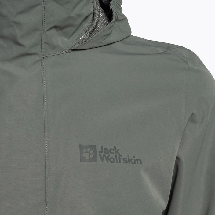 Pánská nepromokavá bunda Jack Wolfskin Stormy Point 2L zelená 1111142 8