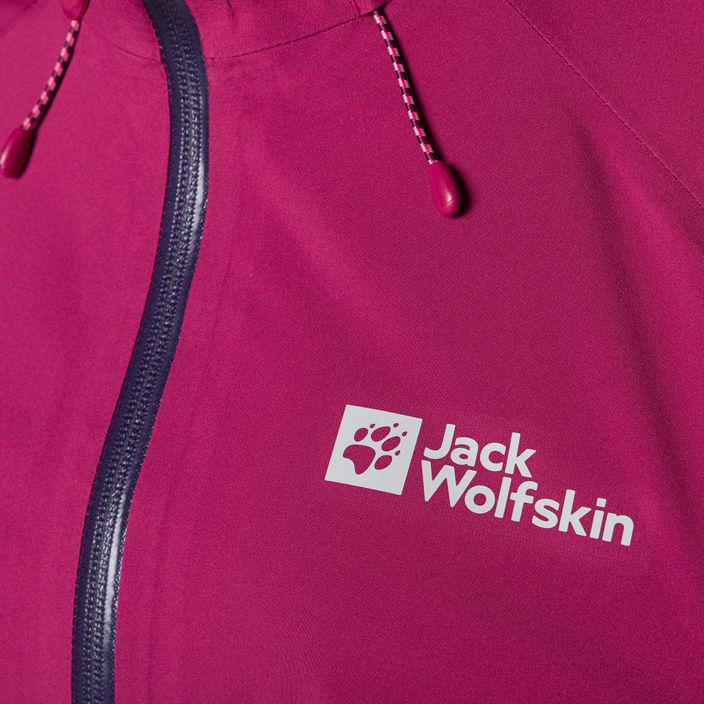 Jack Wolfskin dámská bunda do deště Highest Peak červená 1115121_2198_003 8