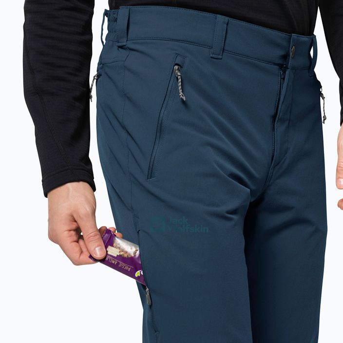 Pánské softshellové kalhoty Jack Wolfskin Activate XT tmavě modré1503755 3