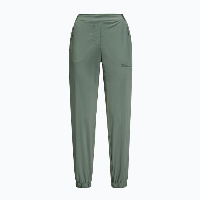 Dámské softshellové kalhoty Jack Wolfskin Prelight zelené 1508111 4
