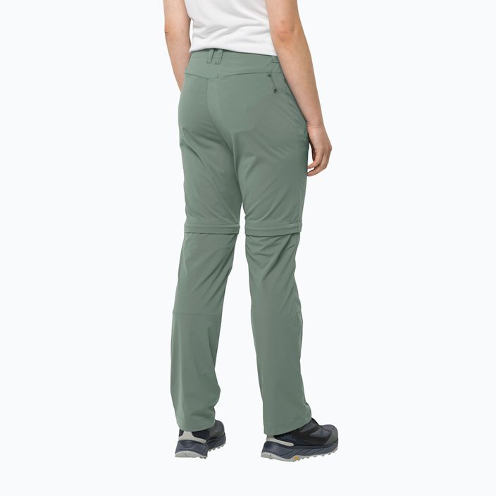 Dámské softshellové kalhoty Jack Wolfskin Glastal Zip Off green 1508151_4151_042 2