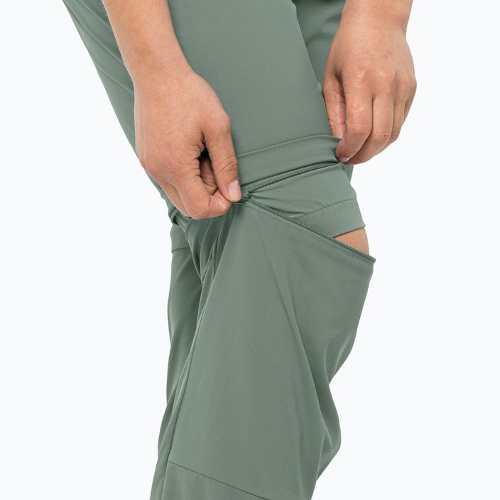 Dámské softshellové kalhoty Jack Wolfskin Glastal Zip Off green 1508151_4151_042 4