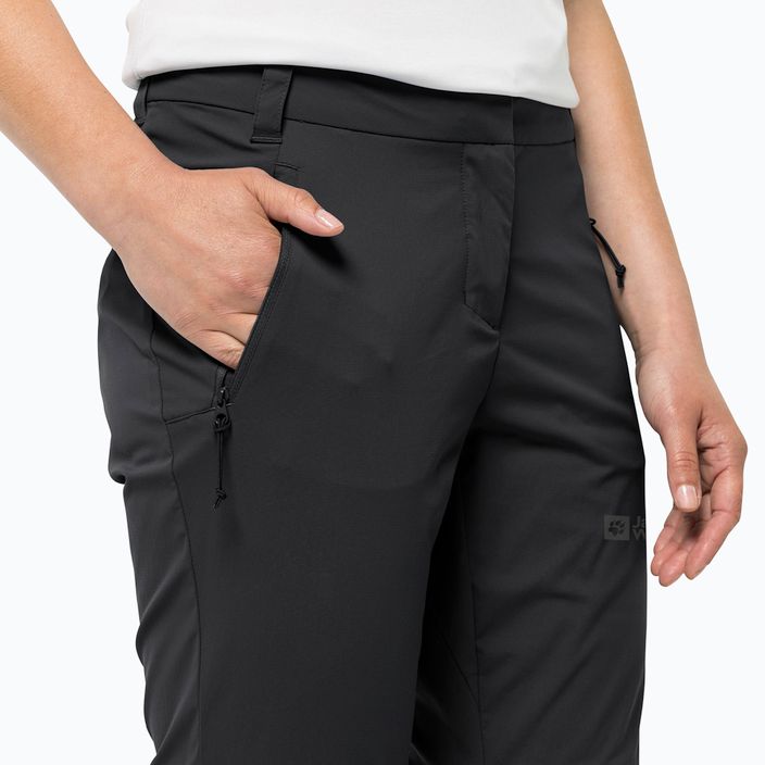 Jack Wolfskin dámské softshellové kalhoty Glastal Zip Off black 1508151_6000_042 5