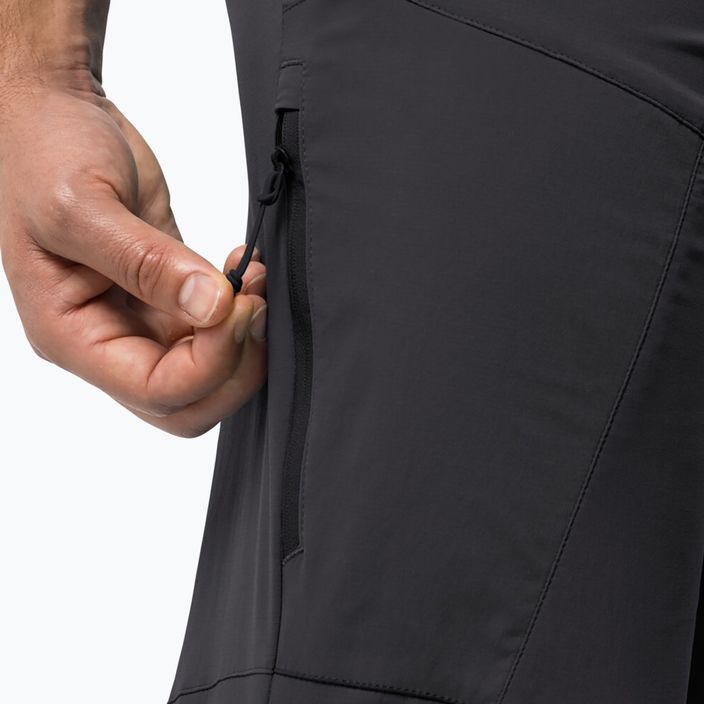 Pánské softshellové kalhoty Jack Wolfskin Glastal černé 1508221 3